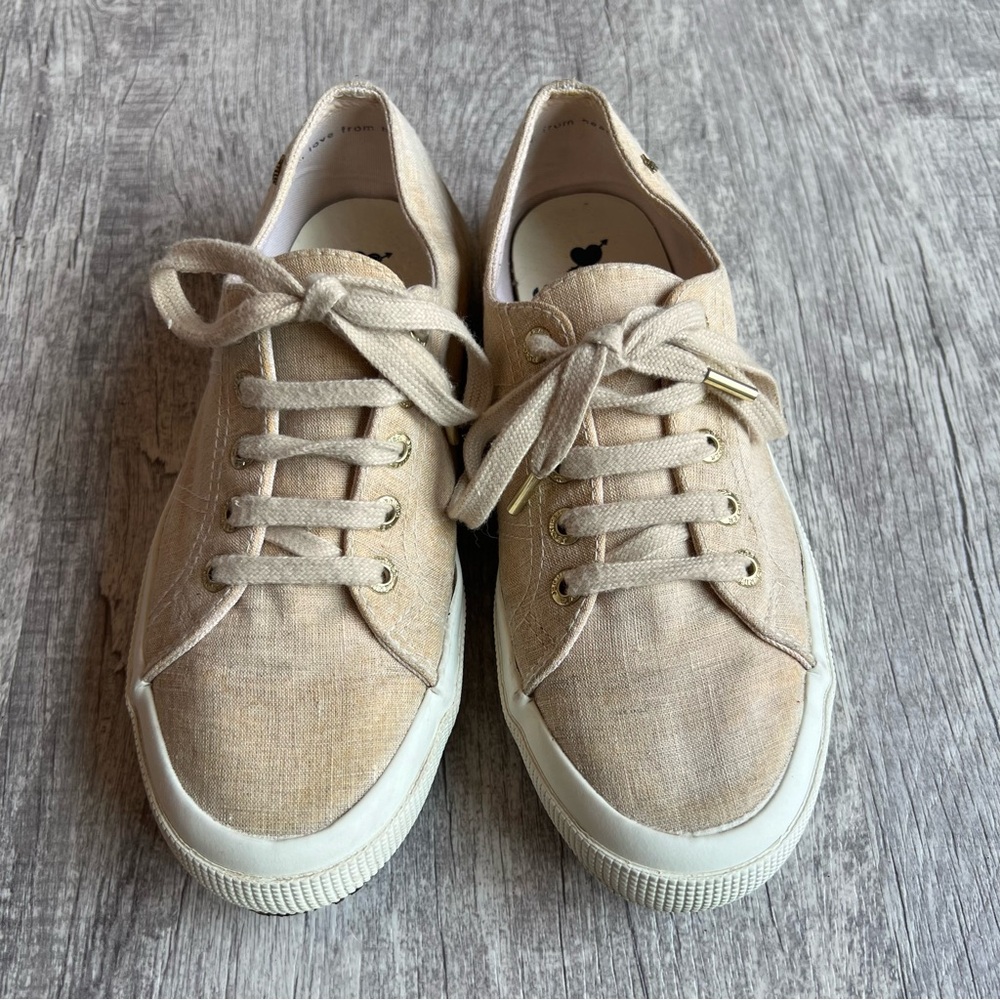 Superga x Jennifer Meyer Beige Canvas Platform Sneakers EU 37.5